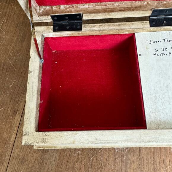 Vintage JAPAN Intricate Wood inlay pattern Jewelry Music Box Velvet lined - Picture 10 of 11